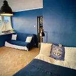 Super Apartament Blue Scisle Centrum Dwie Linie Metra Netflix Wifi 300 Mbs Panorama Miasta