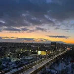 Apartament Skyscrapper Z Widokiem Na Panorame Warszawy