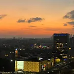 Apartament Skyscrapper Z Widokiem Na Panorame Warszawy