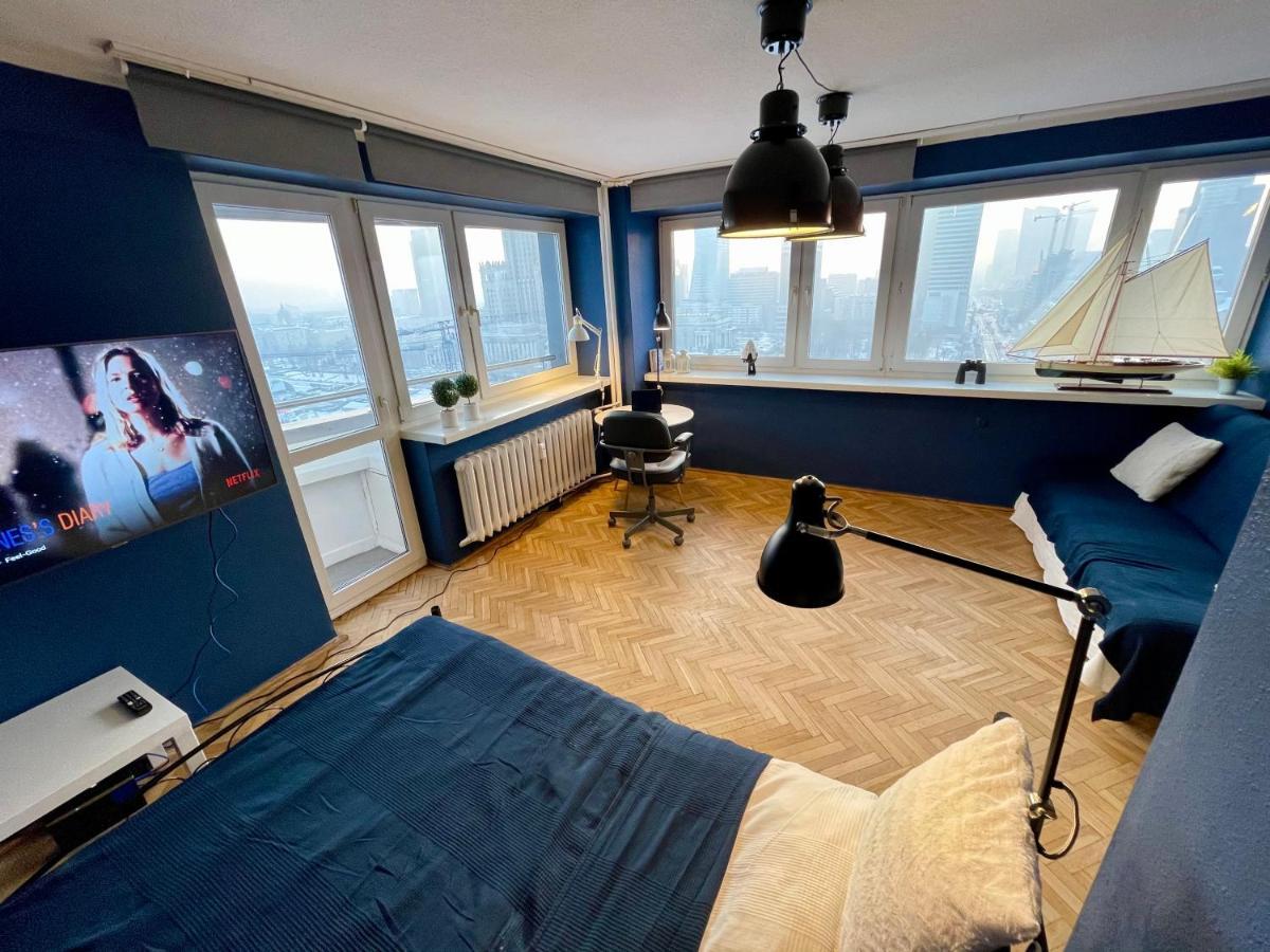 Super Blue Scisle Centrum Dwie Linie Metra Netflix Wifi 300 Mbs Panorama Miasta Warsaw