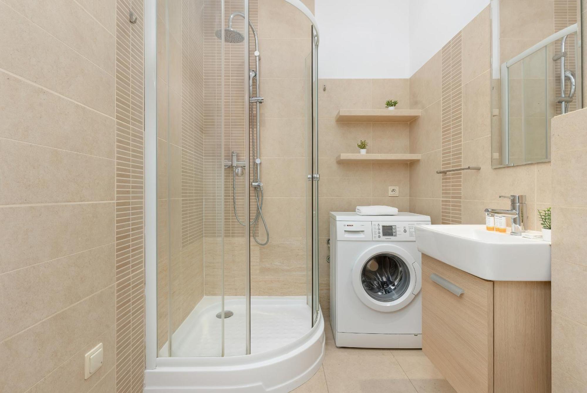 In The Center Of With Balcony And Separate Kitchen By Renters Apartment Warsaw