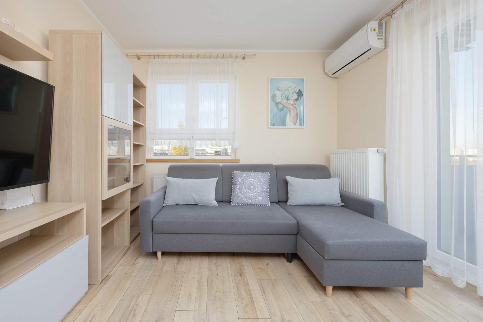 Apartment Sloneczny Z Pieknym Widokiem Klimatyzacja Renters Warsaw