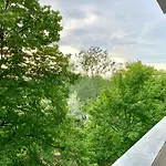 Green Life Next To Metro Station