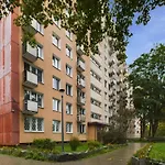 Atmospheric Studio For 3 People In Warsaw With Desk For Remote Work By Noclegi Renters