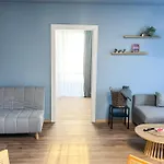 Blue Apartment With Balcony