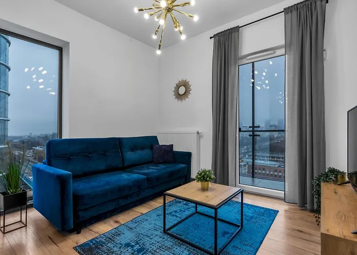 Warsaw Business Apartments - Air Conditioning, 10Th Floor, City View, Balcony - By Rentujemy