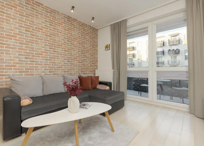 Subtle Colors Apartment In Warsaw With Furnished Balcony By Noclegi Renters
