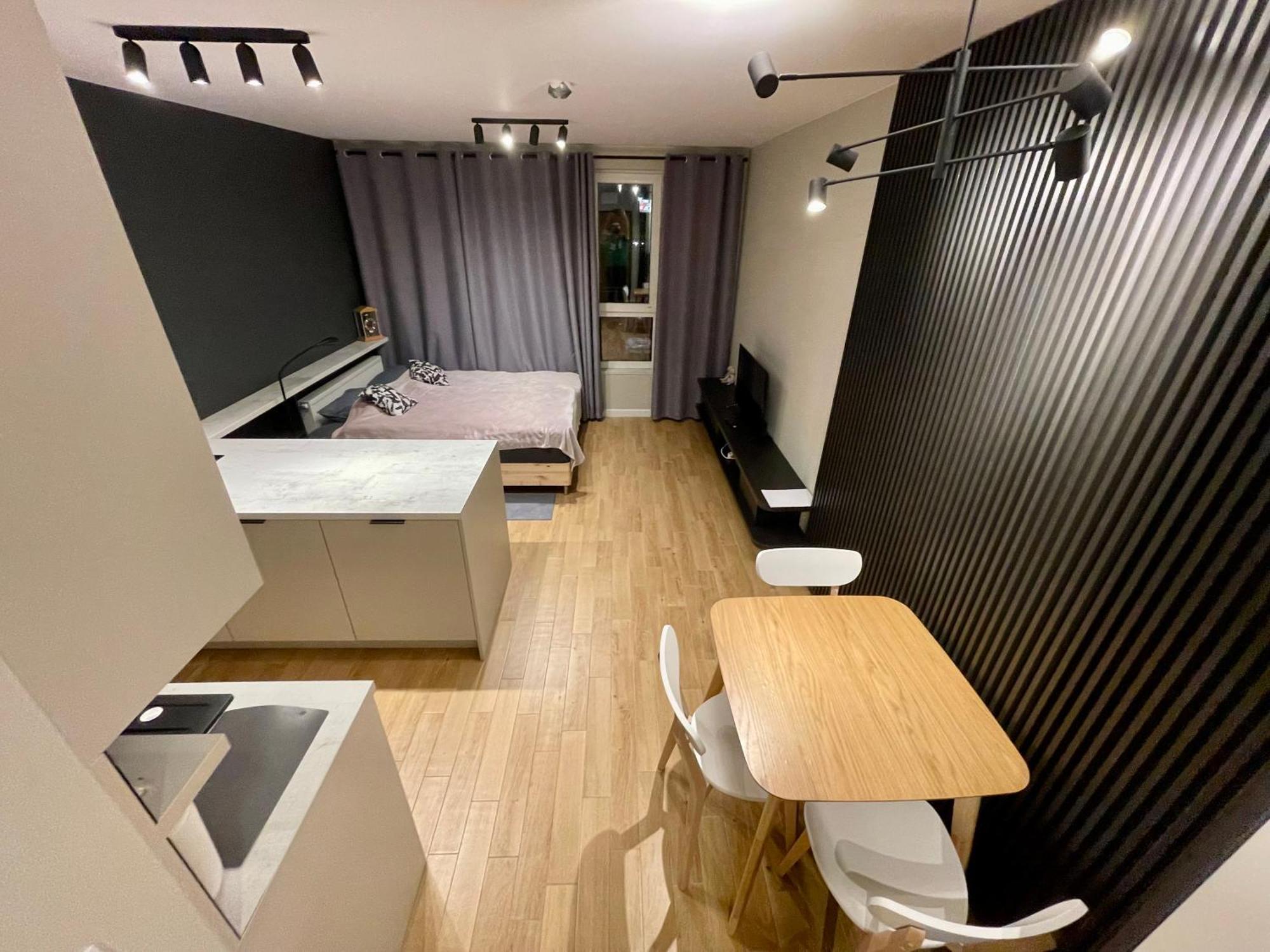 Apartamento Time&house Pileckiego Przy Centrum Onkologi I Klinice Novum Apartament Na Wylacznosc Pokoj,sypialnia,lozko, Lazienka,kuchnia