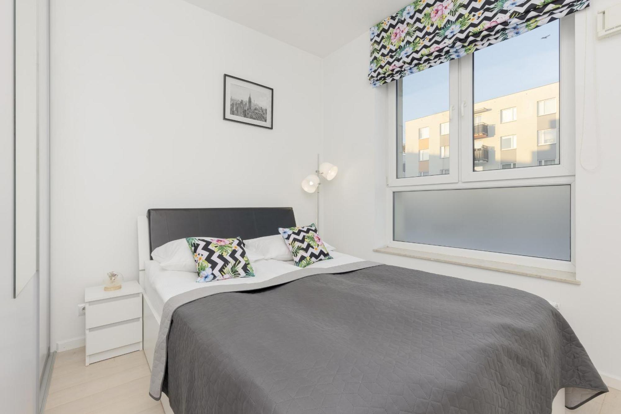 Subtle Colors In With Furnished Balcony By Renters Apartament Warszawa
