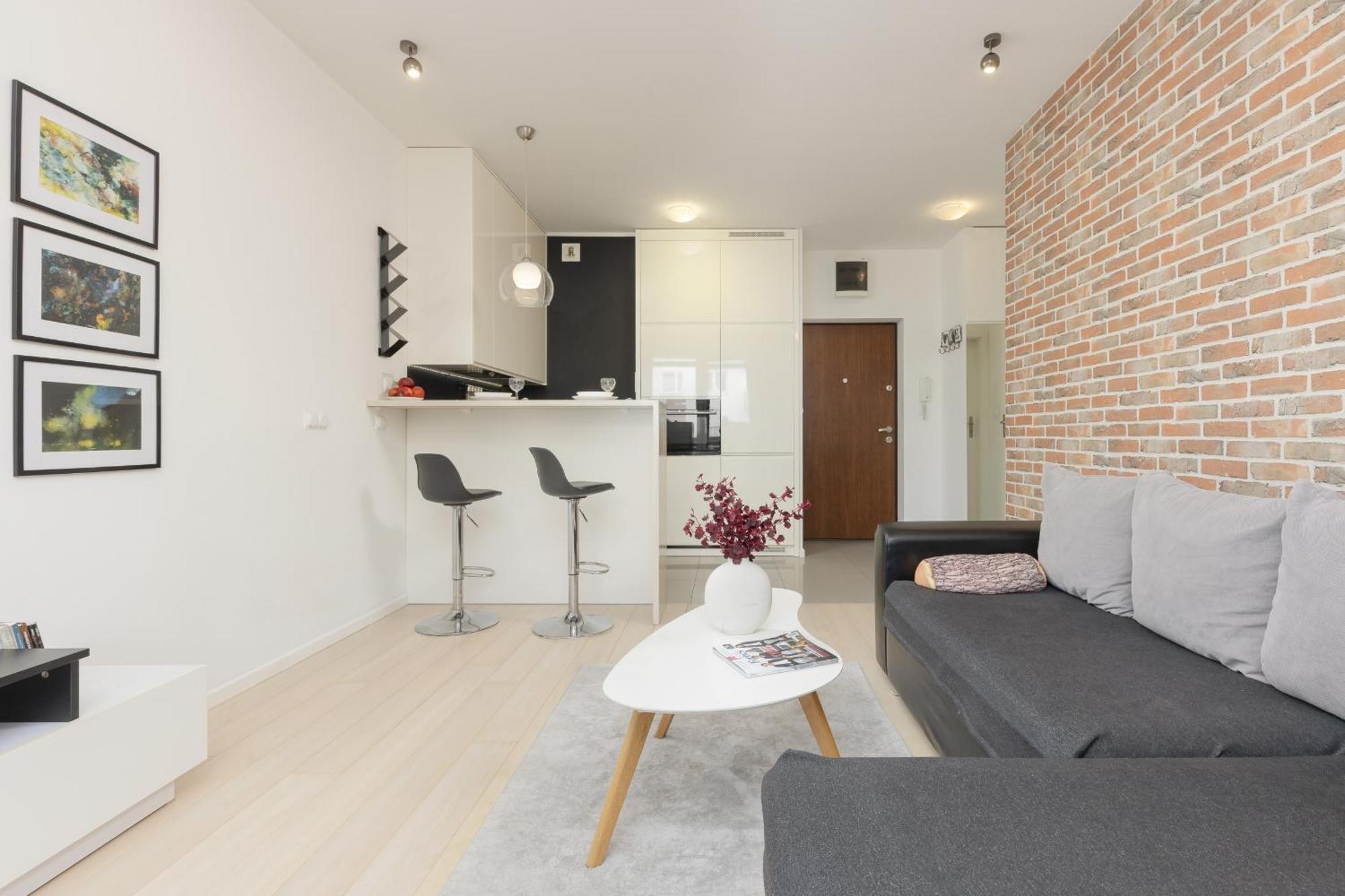 Subtle Colors In With Furnished Balcony By Renters * Warszawa