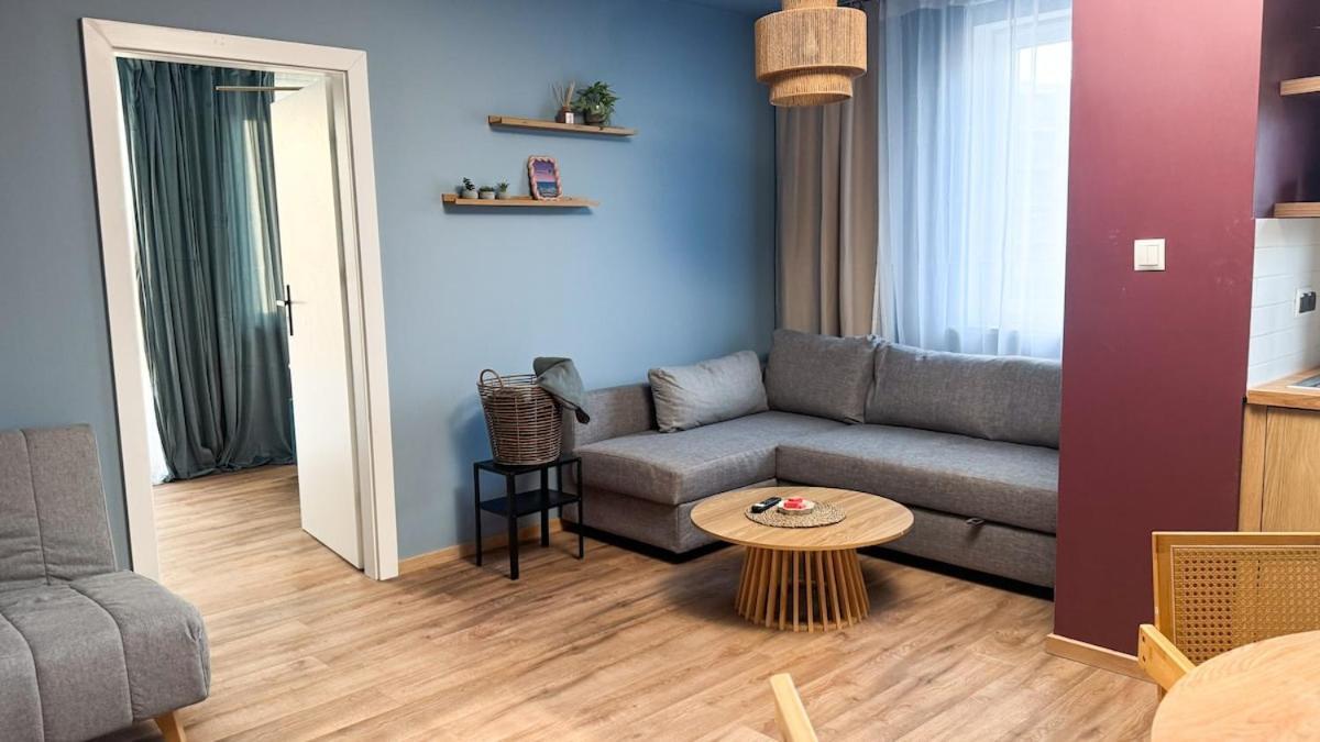 Blue With Balcony Apartment